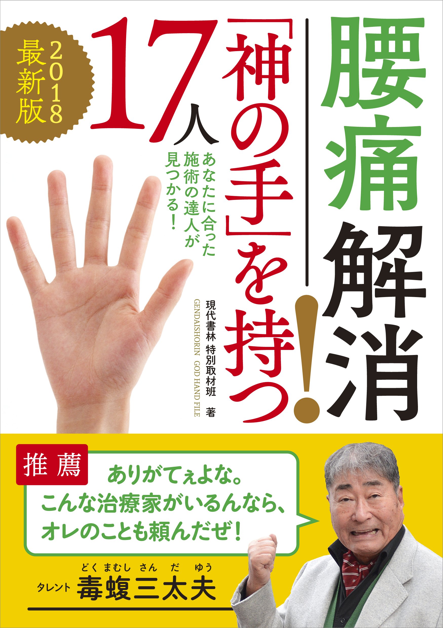 2018最新版 腰痛解消!「神の手」を持つ17人 あなたに合った施術の達人